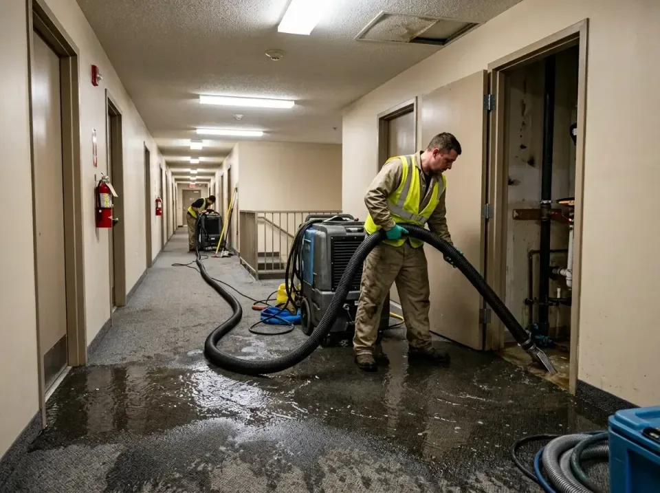 multi-unit-apartment-hallway-f-005 — frequently asked questions, Emergency Burst Pipe Water Extraction & Removal in Leisure…